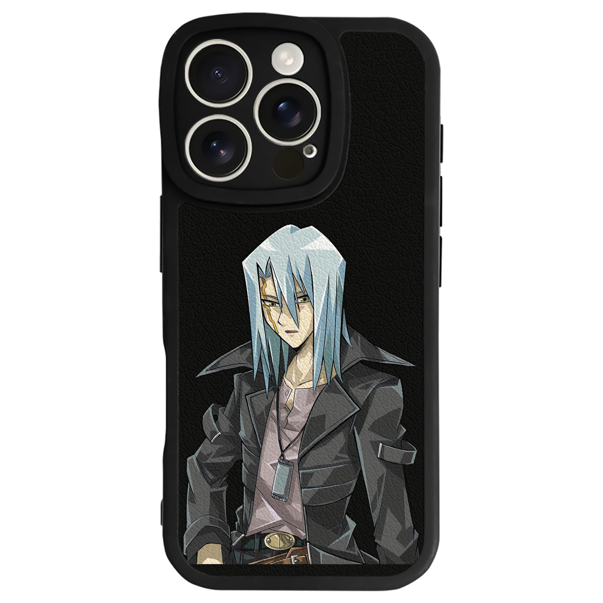 （画像用） 遊☆戯☆王 Yu-Gi-Oh! 【iPhone 16シリーズ対応】シリコンスマホケース（レザー調） 材質：シリコン